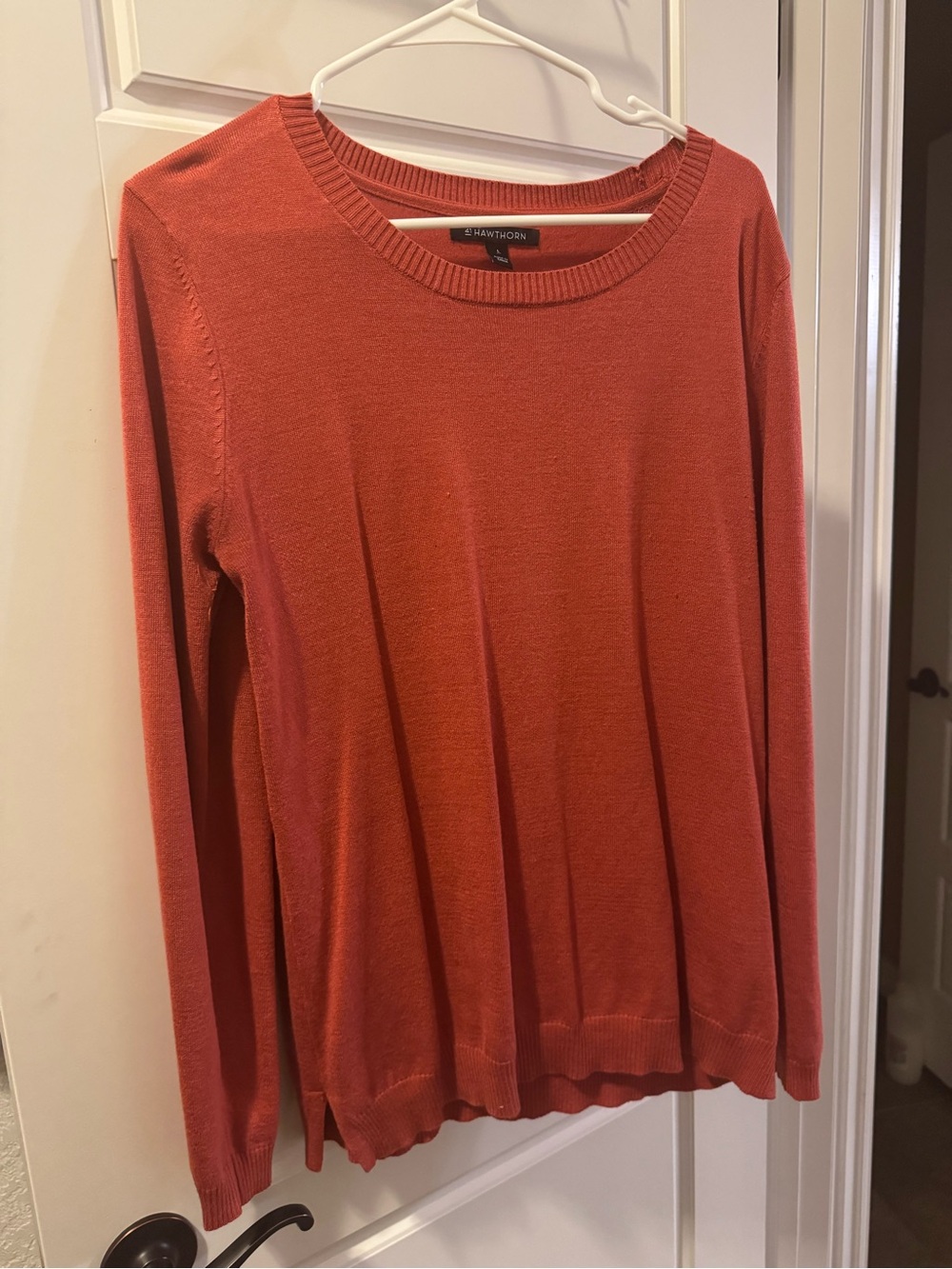41 Hawthorn Rust Orange Knit Crewneck Sweater